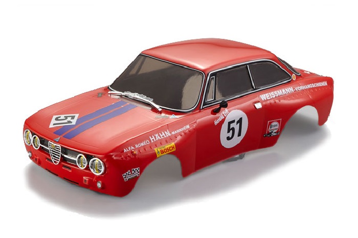 KILLERBODY ALFA ROMEO 2000 GTAM 190MM CLEAR BODY (ΑΒΑΦΟ) - Πατήστε στην εικόνα για να κλείσει