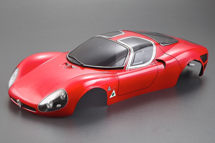 ALFA ROMEO TIPO33 STRADALE 190MM FINISHED BODY - Πατήστε στην εικόνα για να κλείσει