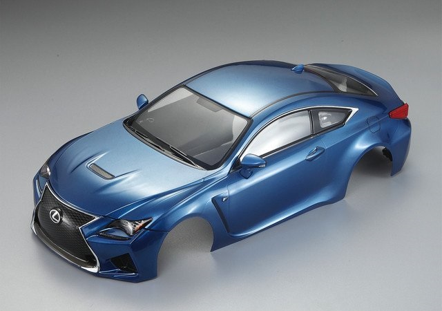 KILLERBODY LEXUS RC F 195MM FINISHED BODY - MET BLUE - Click Image to Close