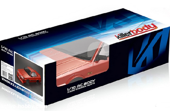 KILLERBODY NISSAN SKYLINE R31 195MM FINISHED BODY RED - Click Image to Close