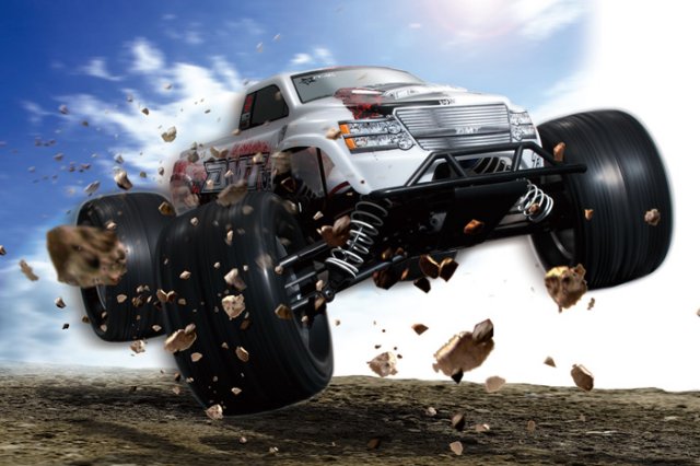 Kyosho DMT VE, 4WD 1:10 EP Monster Truck - Πατήστε στην εικόνα για να κλείσει