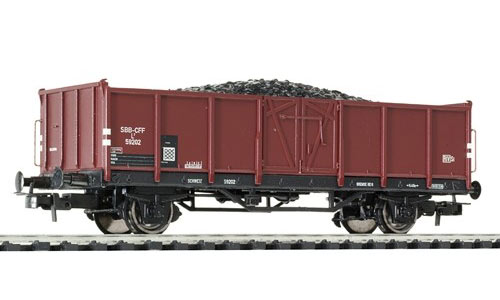 Liliput Open goods wagon Brown w/coal load SBB