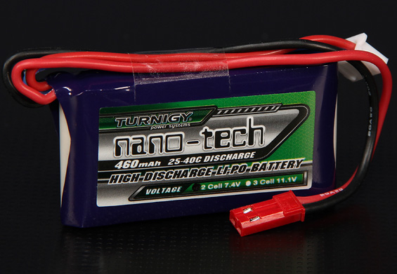 Turnigy nano-tech 460mah 2S 25~40C Lipo Battery Pack