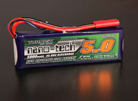 Turnigy nano-tech 5000mah 2S 45~90C Lipo Battery Pack