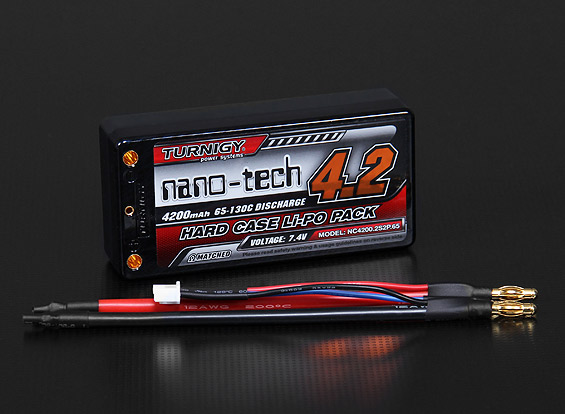 Turnigy nano-tech Shorty 4200mah 2S2P 65~130C Hardcase Lipo Batt