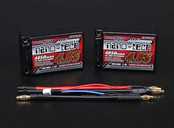 Turnigy nano-tech 4850mah 2S3P 50~100C Hardcase Lipo Saddle Pack