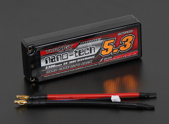 Turnigy nano-tech 5300mah 2S2P 50~100C Hardcase Lipo Battery Pac