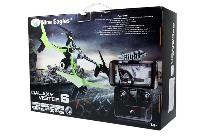 NINE EAGLES GALAXY VISITOR 6 FPV QUADCOPTER WIFI DRONES - Πατήστε στην εικόνα για να κλείσει