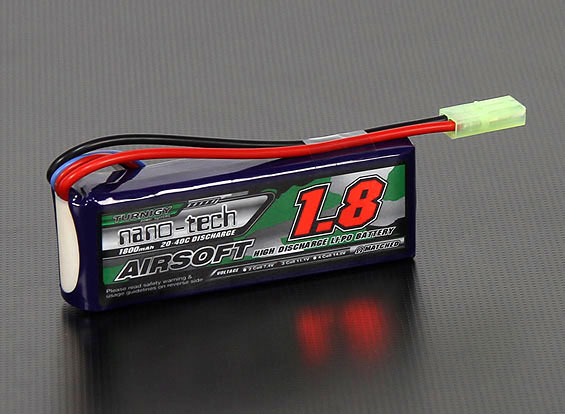 Turnigy nano-tech 1800mah 3S 20~40C Lipo AIRSOFT Pack