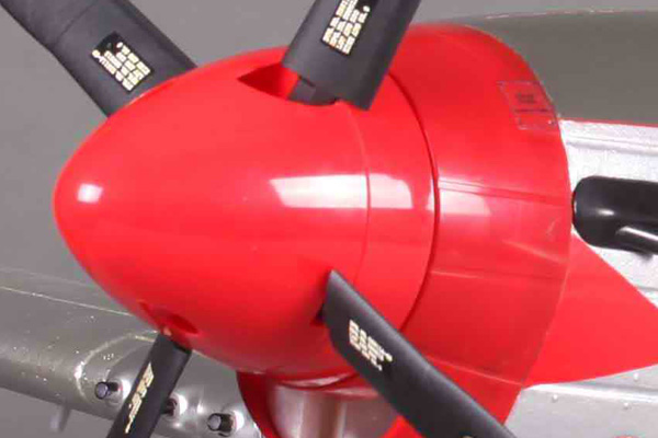 FMS P51 Mustang V8 1400 Series ARTF Electric Warbird - Red Tail