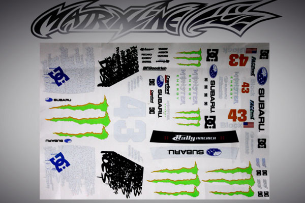 Matrixline WRX Optional Decal Sheet