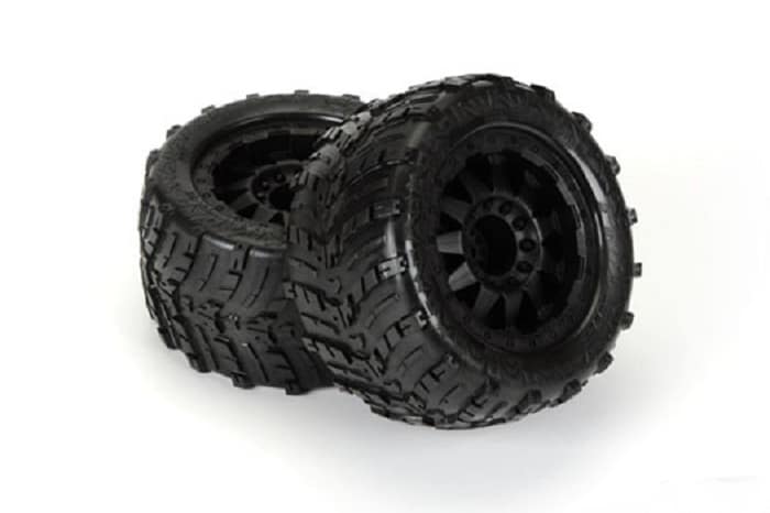 PRO-LINE SHOCKWAVE 3.8 MOUNTED ON BLACK F-11 OFFSET WHEEL (17MM) - Click Image to Close