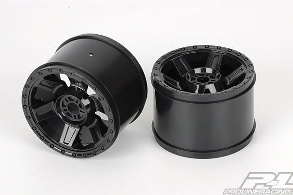 Desperado 3.8" (Traxxas Style Bead) Black 17mm Wheels - Proline