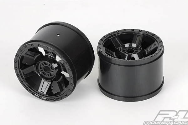 Proline Desperado 3.8" (Traxxas Style Bead) Black 1/2" Offset 17