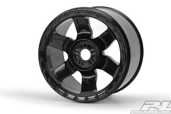 Desperado 3.8" (Traxxas Style Bead) Black 17mm Wheels - Proline