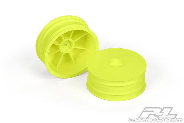 Proline Velocity 2.2" Hex Front Yellow Wheels for the RB5 and B4