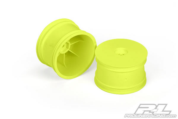 Proline Velocity 2.2" Hex Rear Yellow Wheels for the TLR 22/RB5 - Πατήστε στην εικόνα για να κλείσει