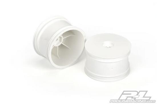 Proline Velocity 2.2" Hex Rear White Wheels for the TLR 22/RB5 a - Πατήστε στην εικόνα για να κλείσει