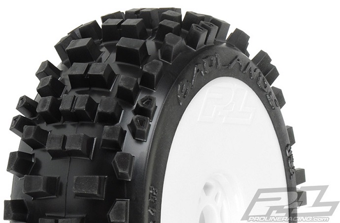 Proline Badlands XTR (Firm) All Terrain 1/8 Buggy Tyres Pre-Moun