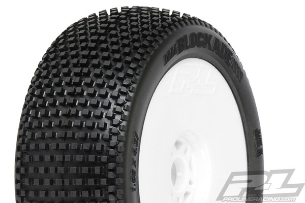 Proline Blockade X3 (Soft) Off-Road 1:8 Buggy Tyres Mounted for