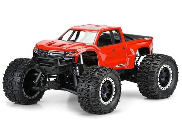 PRO-LINE PRECUT 2019 CHEVY Z71 SILVERADO CLEAR SHELL X-MAXX - Click Image to Close