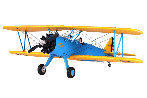 FMS 1100 Series PT-17 Boeing Stearman RC Aircraft - ARTF w/o Tx/