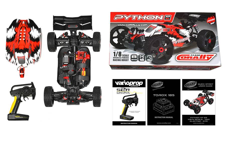 Team Corally Python XP 6S RC Buggy 1/8 SWB Brushless RTR 2021