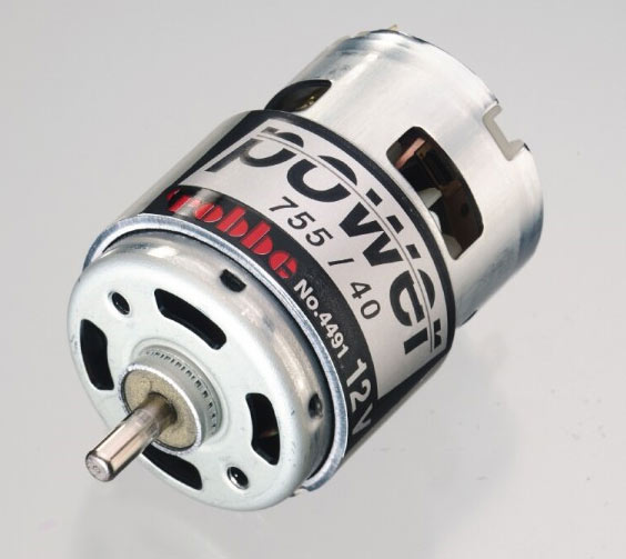 Power 755/40 - Navy Electric Motor for RC Boats - Click Image to Close