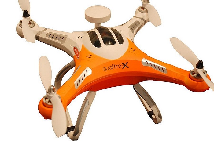 Quattro-X Quadcopter with HD 720 Tilting Camera Set