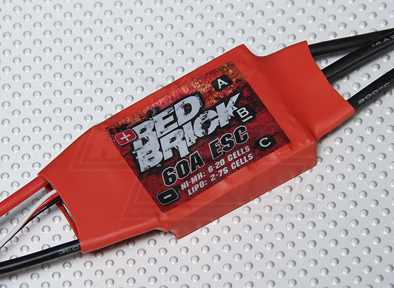 HobbyKing Red Brick 60A ESC (Opto) - Πατήστε στην εικόνα για να κλείσει