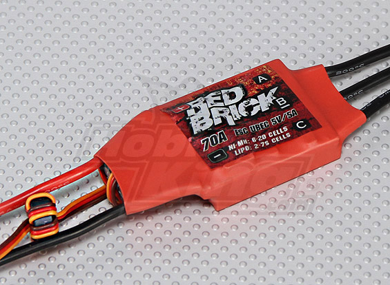 HobbyKing Red Brick 70A ESC - Πατήστε στην εικόνα για να κλείσει