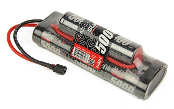 Superpax Battery, SC 9.6V 8-Cell 5000mAh NiMH, 6-2 Hump, HCT - Click Image to Close