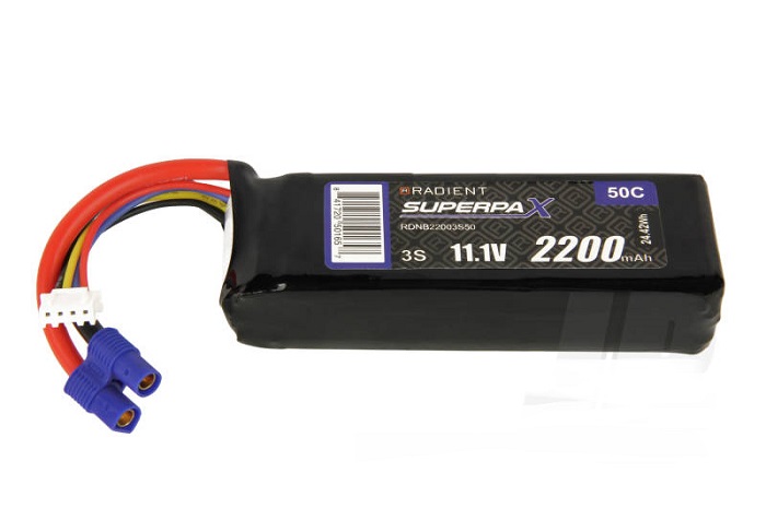 LiPo 3S 2200mAh Battery 11.1V 50C EC3