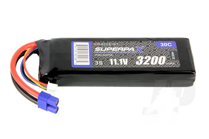 LiPo Battery 3S 3200mAh 11.1V 30C EC3 - Πατήστε στην εικόνα για να κλείσει