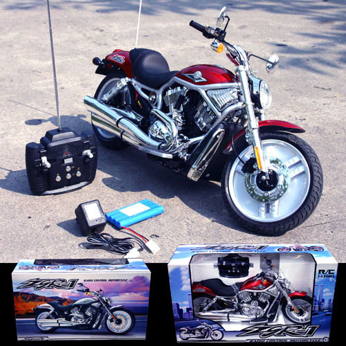 1:4 Harley Davidson Style RC Motorbike - Click Image to Close
