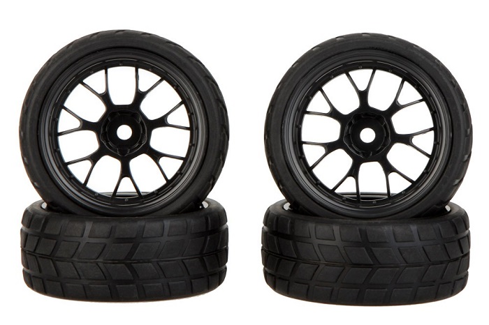 High Performance 1/10 Rally Car Wheel Rim and Tire