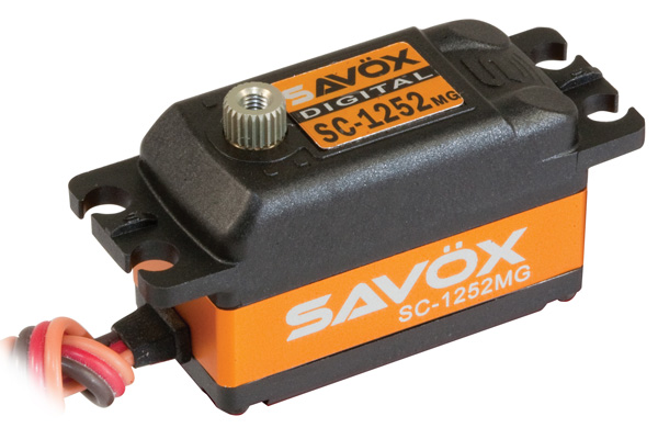 Savox SC-1252MG Low Profile Coreless Digital Servo - Click Image to Close
