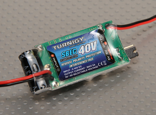 Turnigy 5A (8-40v) SBEC for Lipo Battery - Πατήστε στην εικόνα για να κλείσει
