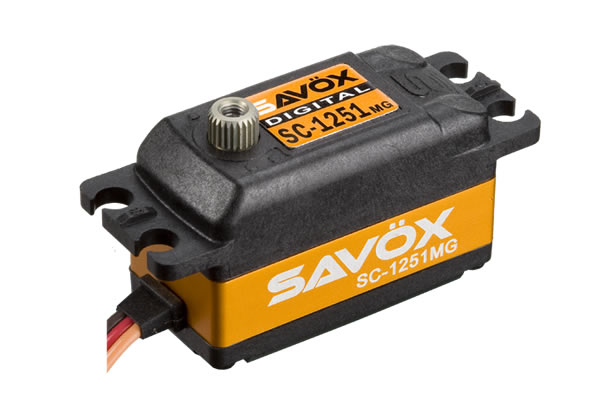 Servo Savox, SC-1251MG, Low Profile Size Servo