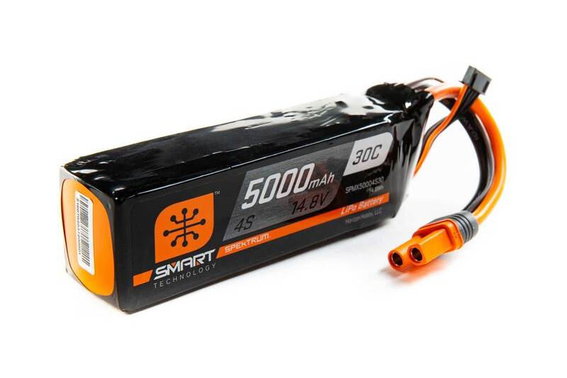 14.8V 5000mAh 4S 30C Smart LiPo Battery: IC5