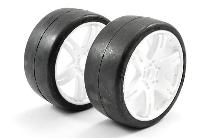 SWEEP 1/8TH GT SLICK GLUED 50DEG TYRES W/ BELT / 6IX PAK - Πατήστε στην εικόνα για να κλείσει