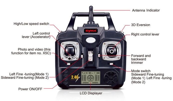 Syma X5C Explorers 4CH 2.4GHz RC Quadcopter with HD Camera