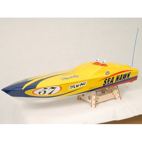 Sea Hawk - HUGE 1.3m "DeepVee" RC Boat - Complete RTR Package - Click Image to Close
