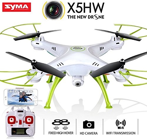 Syma X5HW Drone WiFi FPV Realtime HD Camera 6Axis White