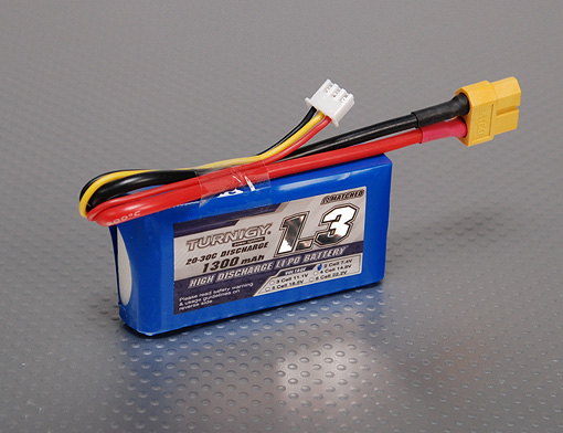 Turnigy 1300mAh 2S 20C Lipo Battery Pack