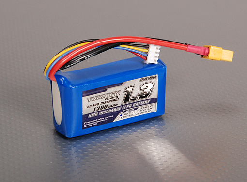 Turnigy 1300mAh 3S 20C Lipo Battery Pack