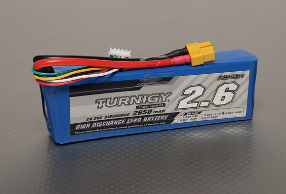 Turnigy 2650mAh 4S 20C Lipo Battery Pack