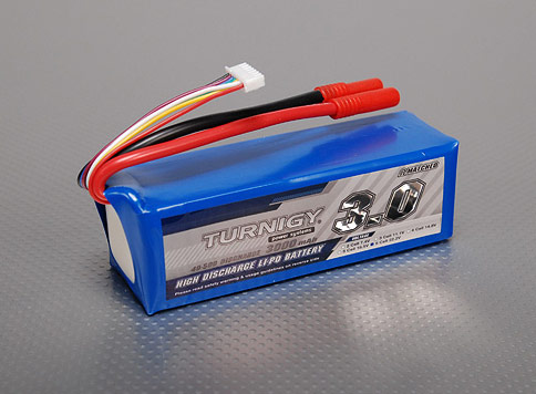 Turnigy 3000mAh 6S 40C Lipo Pack