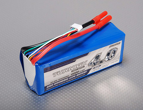 Turnigy 4000mAh 6S 30C Lipo Battery Pack