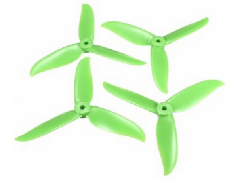 2 Pair T5045C 5 Inch 3 Blade Propeller Green